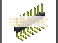 Einzelne Reihe Pin Header Connectors 2.54mm RECHTWINKLIGER TYP 1 *2 PIN To 1*40PIN H=2.54mm