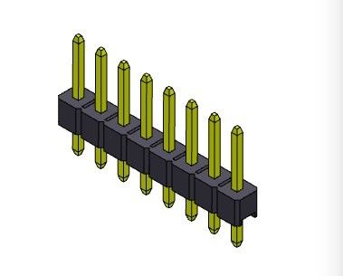 Einzelne Reihe Pin Header Connectors 2.54mm gerader TYP 1 *2 PIN To 1*40PIN H=2.54mm