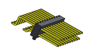 Reihe Pin Header Connectors 2.00mm einzelne SMT-ART - 2 *2 PIN To 2*40PIN H=2.00MM