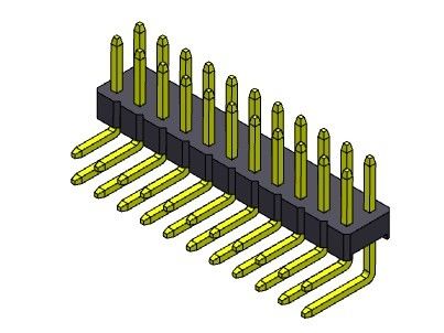 Doppelreihe Pin Header Connectors 2.00mm rechtwinklige ART - 2 *2 PIN To 2*40PIN H=2.00MM