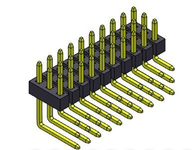 Dreifache Reihe Pin Header Connectors 2.00mm rechtwinklige ART 3*2 PIN To 3*40PIN H=2.00MM