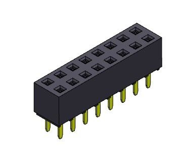 Weibliche reihen-Bad ART des Titel-Verbindungsstück-2.54mm Doppel- 2 *2 PIN To 2*40PIN H=5.60mm