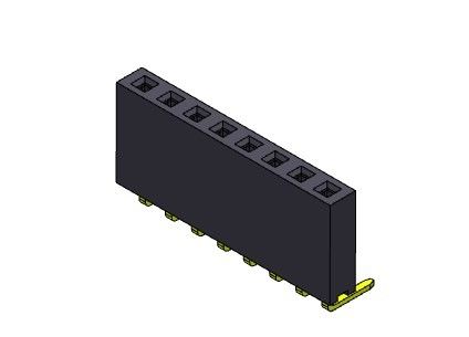 Weiblicher rechtwinkliger Bad TYP 1 *2 PIN To 1*40PIN H=8.50mm des Titel-Verbindungsstück-2.54mm