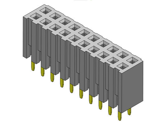 Weibliche reihen-Bad ART des Titel-Verbindungsstück-2.00mm Doppel- 2 *2 PIN To 2*40PIN H=7.20mm
