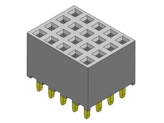 Weibliche Viererkabel-Reihen-Bad ART 4*2 PIN To 4*40PIN H=6.35mm des Titel-Verbindungsstück-2.00mm