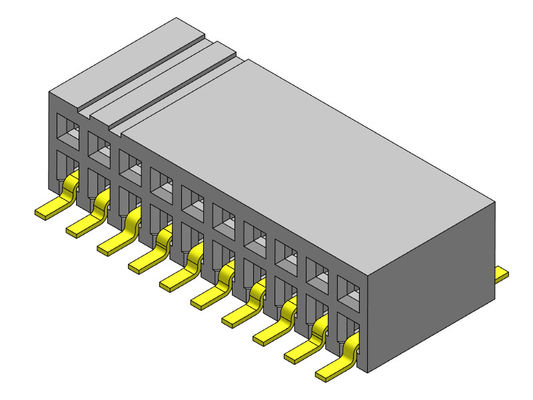Weibliche reihe Sild-Eintritt SMT-Art des Titel-Verbindungsstück-1.27mm Doppel- 2 *2 PIN To 2*40PIN H=3.45mm