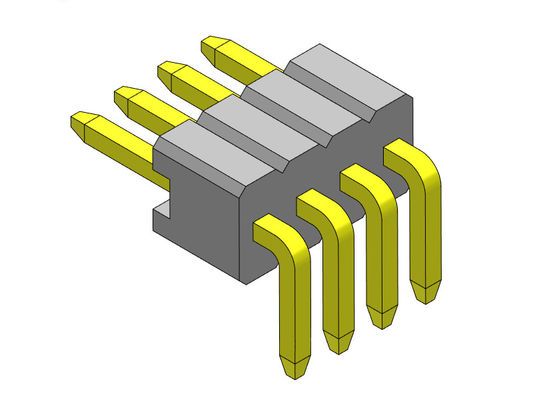 Einzelne Reihen-VORMONTIERTER gerader Typ 1 *2 PIN To 1*50PIN SQ0.46mm Pin Header Connectors 1.27mm Serise