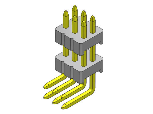 Stapel gerades Pin Female Header Connector Electrical Pin Connector 1.27mm