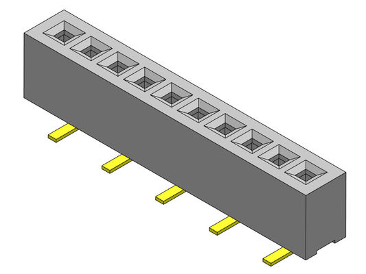 Weiblicher Reihe SMT-Typ 1 *2 PIN To 1*40PIN H=2.10mm des Titel-Verbindungsstück-1.00mm einzelner