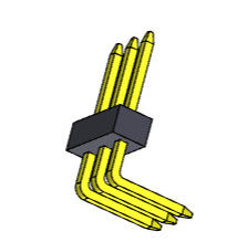 Einzelne Reihe Pin Header Connectors 1.0mm rechtwinkliger TYP 1 *2 PIN To 1*40PIN H=1.0mm