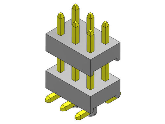 REIHEN Pin Header Connectors 2.54mm Doppelsmt-ART mit Klammern 2*2 PIN To 2*40PIN