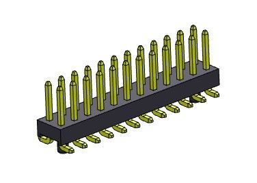 REIHEN Pin Header Connectors 2.54mm Doppelsmt-ART mit Klammern 2*2 PIN To 2*40PIN H=2.54MM