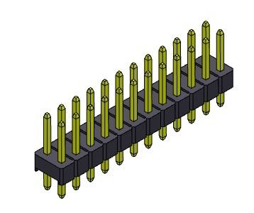 REIHE Pin Header Connectors 2.54mm Doppelbad-ART - 2 *2 PIN To 2*40PIN H=2.54MM