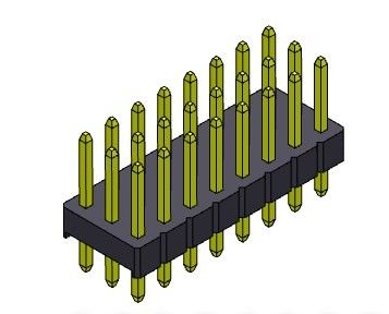 Reihe Pin Header Connectors 2.54mm dreifache BAD-ART 3*2 PIN To 3*40PIN H=2.54MM