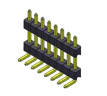 Doppelreihe Pin Header Connectors 2.54mm VORMONTIERTER TYP 1 *2 PIN To 1*40PIN H=2.54MM