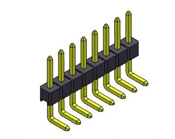 Einzelne Reihe Pin Header Connectors 2.54mm VORMONTIERTER TYP 1 *2 PIN To 1*40PIN H=2.54MM