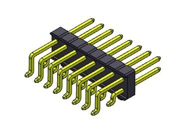 Reihe Pin Header Connectors 2.54mm einzelne SMT-ART mit Klammern 2*2 PIN To 2*40PIN H=2.54MM