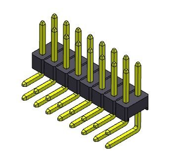 Einzelne Reihe Pin Header Connectors 2.54mm VORMONTIERTE ART - 2 *2 PIN To 2*40PIN H=2.54MM