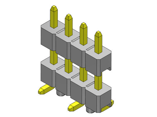 REIHEN Pin Header Connectors 2.54mm Doppelsmt-ART mit Klammern 1*2 PIN To 1*40PIN H=2.54MM