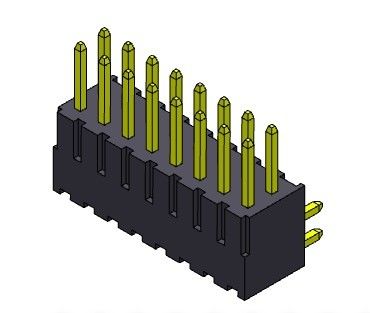 2.54mm einzelne Reihe VORMONTIERTE ART Pin Header Connector 2*2 PIN To 2*40PIN H=7.40MM