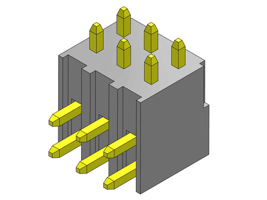 2.54mm einzelne Reihe VORMONTIERTE ART Pin Header Connector 2*2 PIN To 2*40PIN H=7.40MM