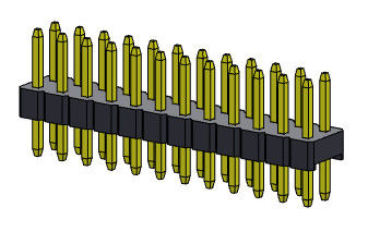 REIHEN-Bad ART Pin Header Connectors 2.00mm Doppel- 2 *2 PIN To 2*40PIN H=2.00MM