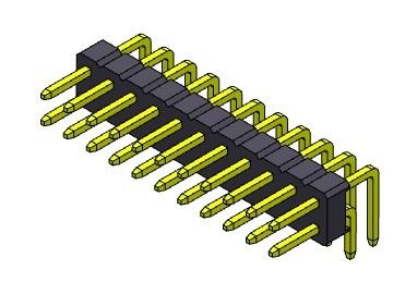 Doppelreihe Pin Header Connectors 2.00mm rechtwinklige ART - 2 *2 PIN To 2*40PIN H=2.00MM