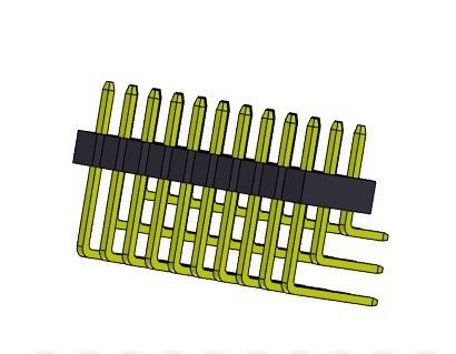 Dreifache Reihe Pin Header Connectors 2.00mm rechtwinklige ART 3*2 PIN To 3*40PIN H=2.00MM