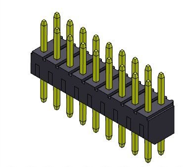 2.00mm PWB-Titel-Verbindungsstück-Doppelreihen-Bad ART - 2 *2 PIN To 2*40PIN H=4.00MM