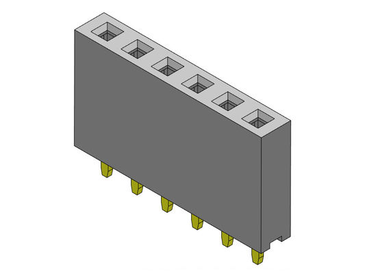 2.54mm einzelnes Reihen-Bad-weibliche Titel-Verbindungsstücke 1*2 PIN To 1*40PIN H=8.50mm