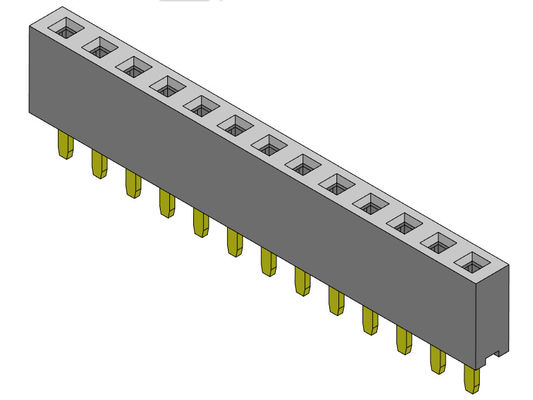 2.54mm PWB-Titel-Verbindungsstück-einzelne Reihen-Bad-Art Verbindungsstück 1*2 PIN To 1*40PIN