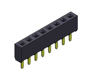 Weiblicher Reihen-Bad TYP 1 *2 PIN To 1*40PIN H=5.00mm des Titel-Verbindungsstück-2.54mm einzelner