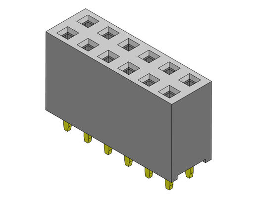 Weibliche reihen-Bad ART des Titel-Verbindungsstück-2.54mm Doppel- 2 *2 PIN To 2*40PIN H=8.50mm