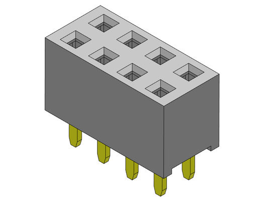 Weibliche reihen-Bad ART des Titel-Verbindungsstück-2.54mm Doppel- 2 *2 PIN To 2*40PIN H=5.65mm