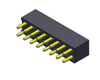Weibliche reihen-Bad ART des Titel-Verbindungsstück-2.54mm Doppel- 2 *2 PIN To 2*40PIN H=5.65mm