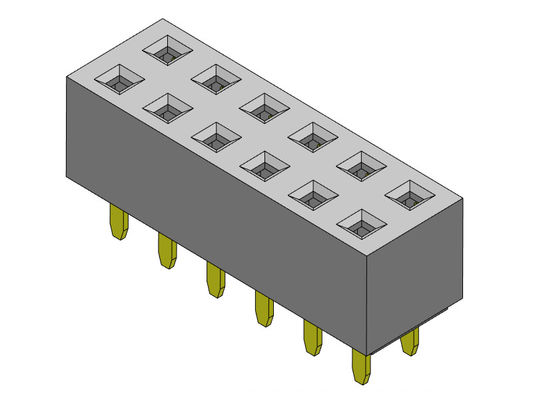 Weibliche reihen-Bad ART des Titel-Verbindungsstück-2.54mm Doppel- 2 *2 PIN To 2*40PIN H=5.00mm