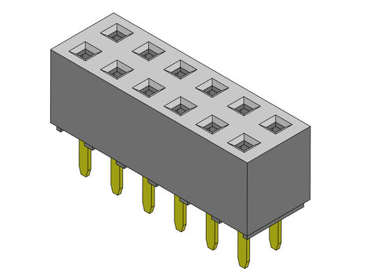 Weibliche reihen-Bad ART des Titel-Verbindungsstück-2.54mm Doppel- 2 *2 PIN To 2*40PIN H=5.60mm