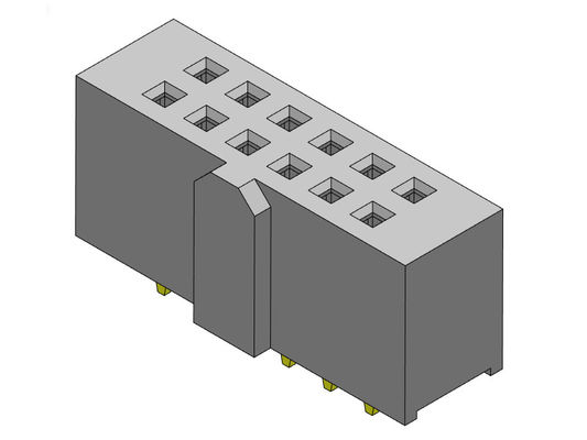 Doppelreihen-Bad SCHREIBEN 2,54 Millimeter-Neigung weiblichen Titel 2*2 PIN To 2*40PIN