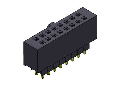 2*2 PIN To 2*40 PIN Female Header 2,54-Millimeter-Doppelreihe erhöhte Einpress-ART