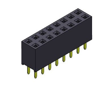 Weibliche reihen-Bad ART des Titel-Verbindungsstück-2.54mm Doppel- 2 *2 PIN To 2*40PIN H=7.10mm
