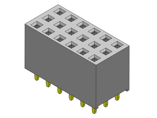 Dreifaches Reihen-Bad SCHREIBEN weiblichem Pin Connector 2,54 Millimeter 3*3 PIN To 3*40PIN