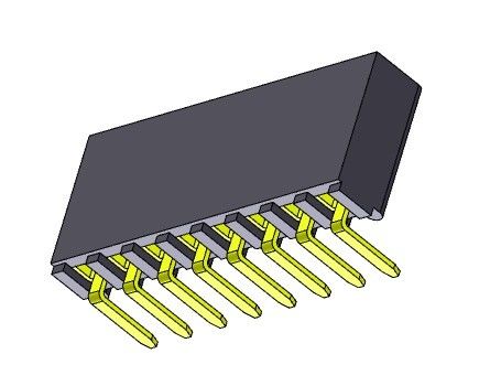 2.54mm rechtwinkliger PWB-Titel-Verbindungsstück-Pin Header Female Dip-TYP 1 *2 PIN To 1*40PIN