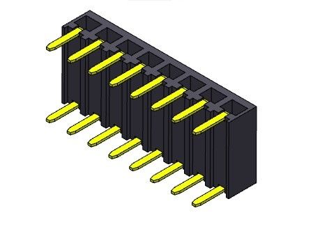 2.54mm einzelner Reihen-Eintritts-Bad-Verbindungsstück-Typ 1 *2 PIN To 1*40PIN H=3.40mm