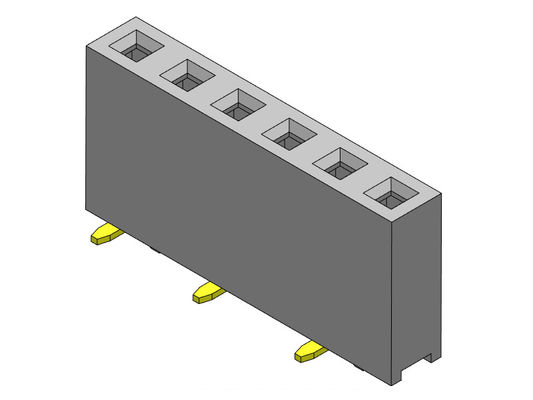 Weiblicher Reihe SMT-TYP 1 *2 PIN To 1*40PIN H=7.50mm des Titel-Verbindungsstück-2.54mm einzelner