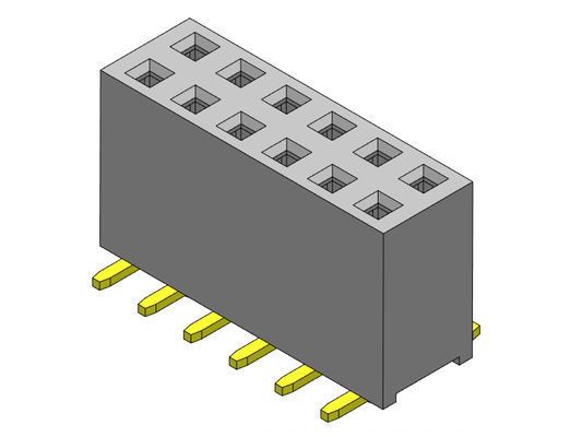 SMT SCHREIBEN Leiterplatte-Titel-Verbindungsstücken 2.54mm 2*2 PIN To 2*40PIN H=8.50mm