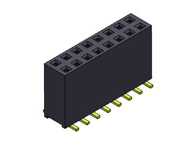 Weibliche reihe SMT-ART des Titel-Verbindungsstück-2.54mm Doppel- 2 *2 PIN To 2*40PIN H=11.00mm