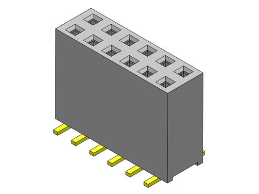 Weibliche reihe SMT-ART des Titel-Verbindungsstück-2.54mm Doppel- 2 *2 PIN To 2*40PIN H=11.00mm