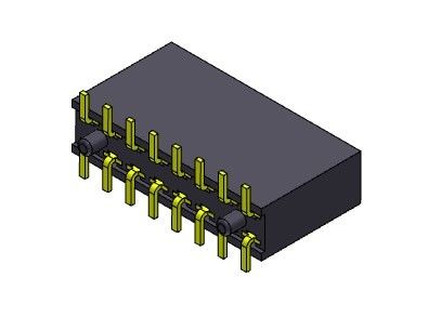 Weibliche reihe SMT-ART des Titel-Verbindungsstück-2.54mm Doppel- 2 *2 PIN To 2*40PIN H=11.00mm