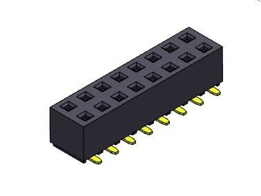 Weibliche reihe SMT-ART des Titel-Verbindungsstück-2.54mm Doppel- 2 *2 PIN To 2*40PIN H=5.00mm