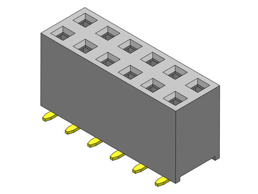 Weibliche reihe SMT-ART des Titel-Verbindungsstück-2.54mm Doppel- 2 *2 PIN To 2*40PIN H=7.10mm